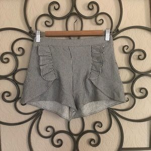 Zara Pinstriped Shorts